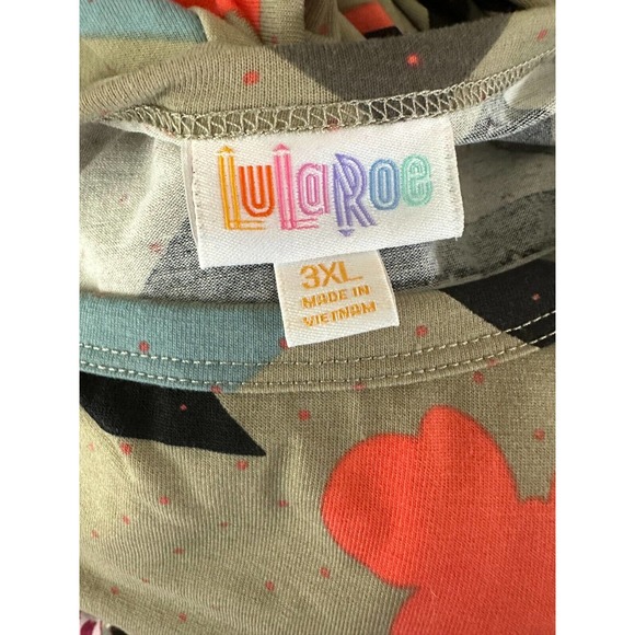 Lularoe Disney Carly Dress Mickey Mouse Aztec Print Stretch Hi-Lo Plus Size 3XL - Picture 6 of 8